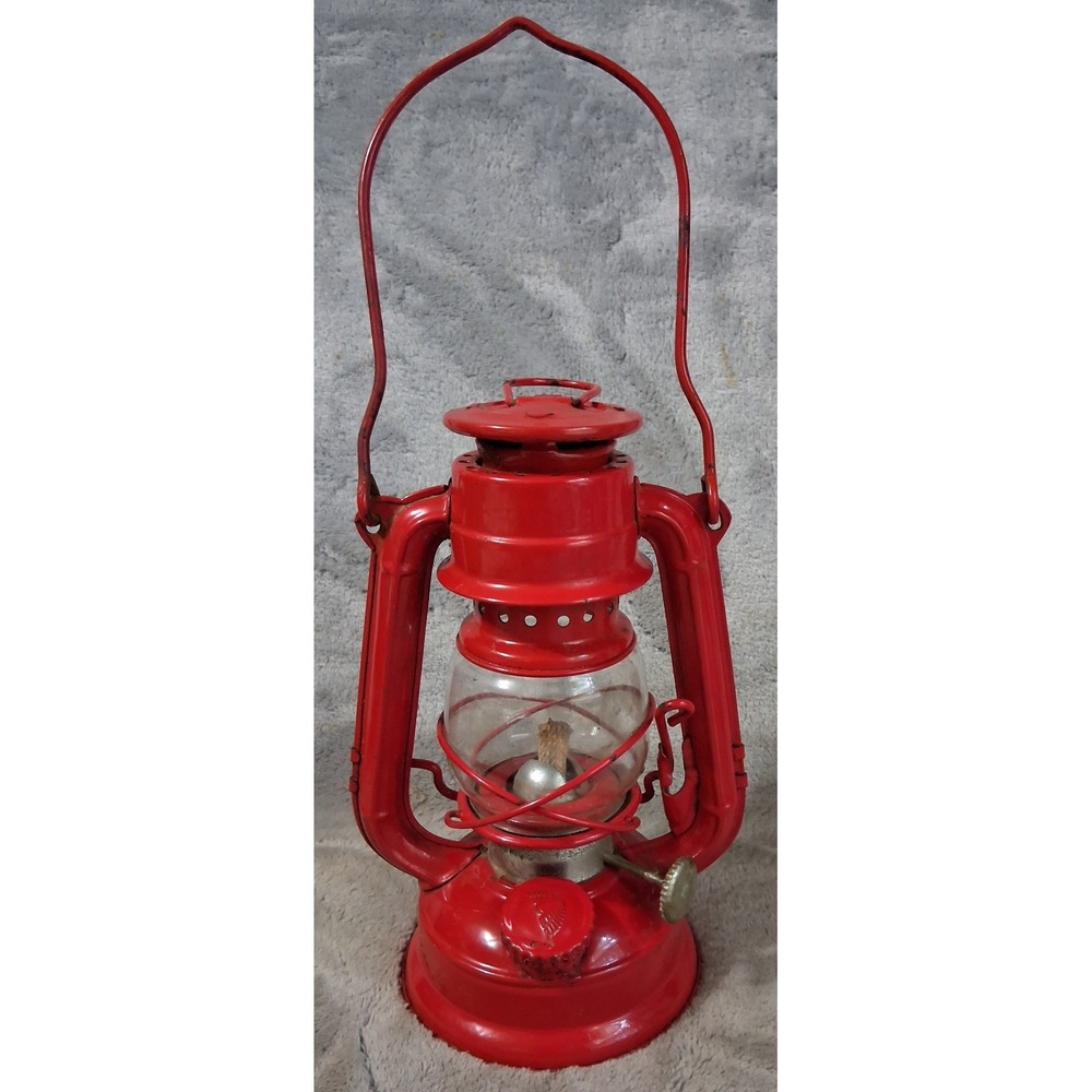 Vintage Winged Wheel No 350 Red Kerosene Lantern Japan Unused Skater Mini Lamp
